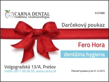Darčekový poukaz na dentálnu hygienu